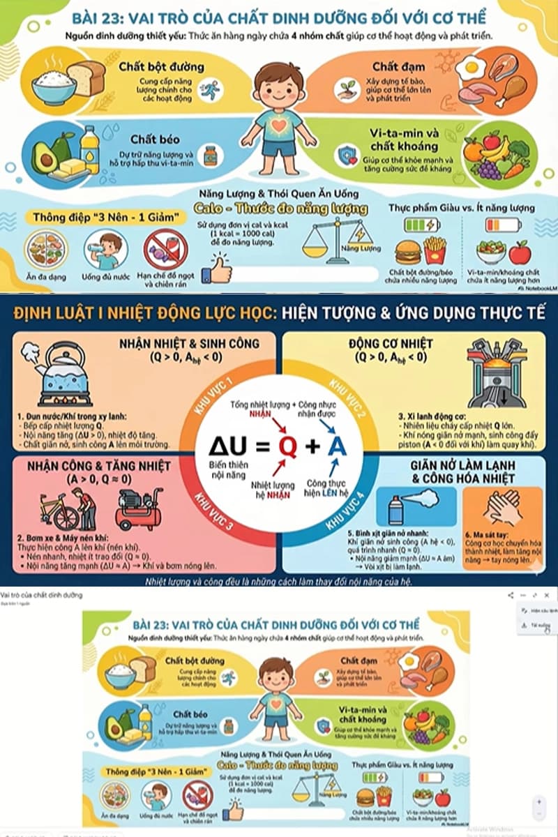 Kết quả học viên 7 — infographic và học liệu tạo bằng AI