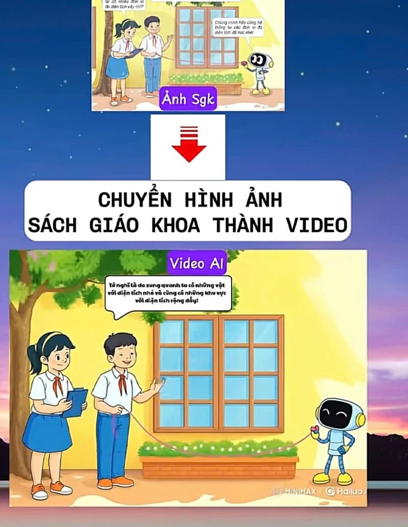Demo biến hình ảnh sách giáo khoa thành video AI